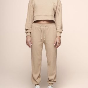 BUZO KNIT HOODIE BROWN